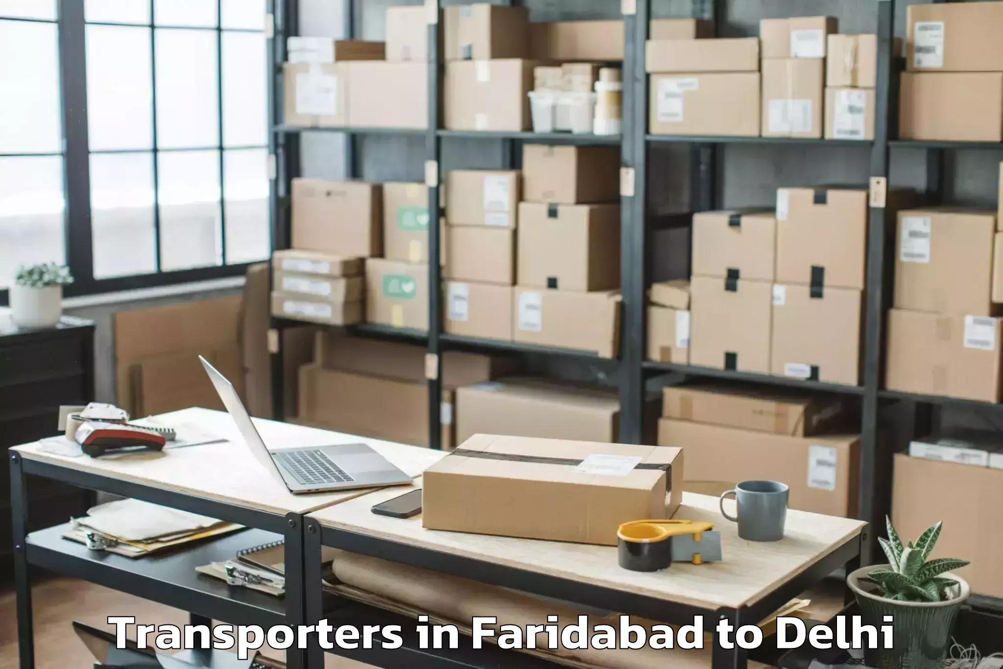 Professional Faridabad to Jmd Kohinoor Mall Transporters